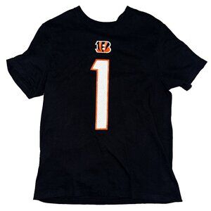 Nike Men's Cincinnati Bengals Ja'Marr Chase #1 Black T-Shirt